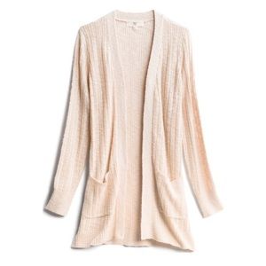 Pinque Sweaters | Pinque Andrina Two Pocket Textured Cardigan | Color: Cream | Size: S | Pm-27214215's Closet